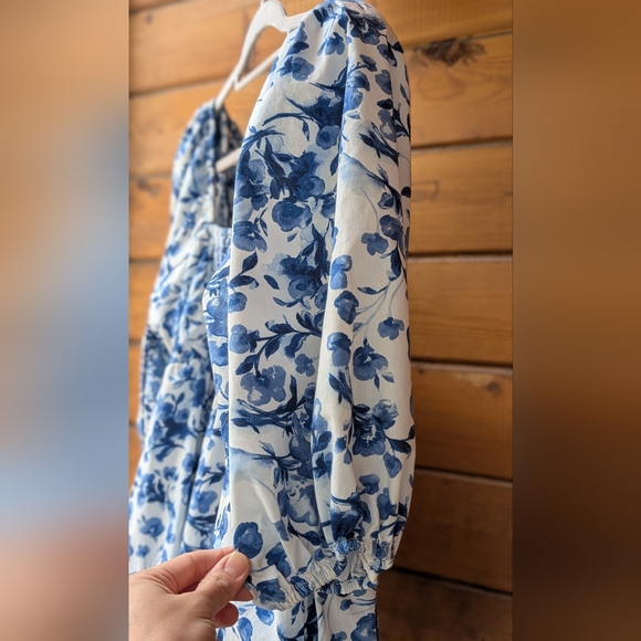 Abercrombie & Fitch Emerson Poplin Puff Sleeve Mini Dress XL EUC - Picture 11 of 11